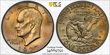 1977 $1 MS66