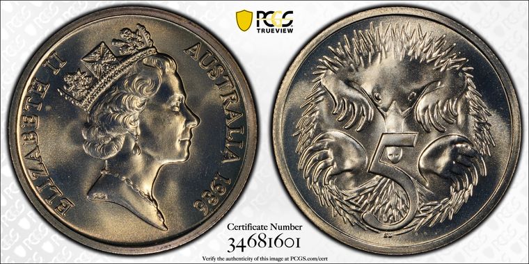 Cert 34681601 - Coin Image