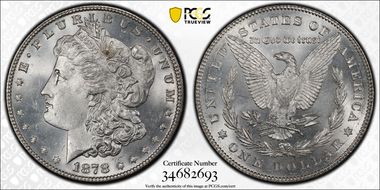 1878 7/8TF $1 VAM 40 MS65