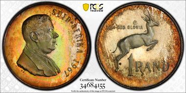 1967 Rand Afrikaans PR66