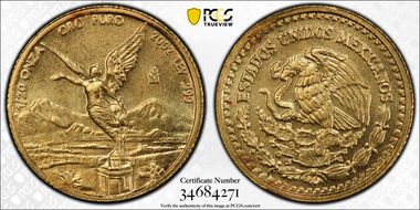 2002-Mo 1/20 oz Libertad Au MS67