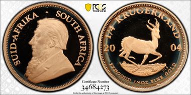 2004 1/4 KR KM-106  Au PR69DCAM