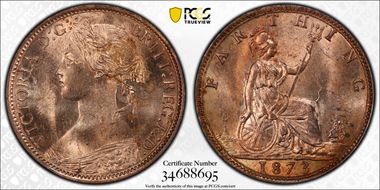 1873 1/4D S-3958 MS64RD