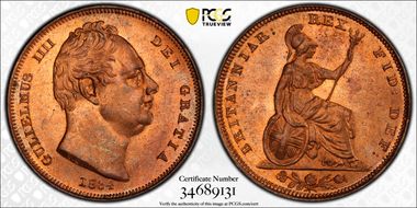 1834 1/4D S-3848 MS64RD