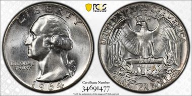 1964 25C Type B Reverse, FS-901 MS65