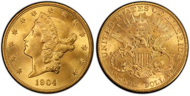 1904 $20 MS65+