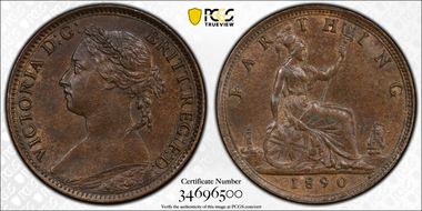 1890 1/4D S-3958 MS63BN