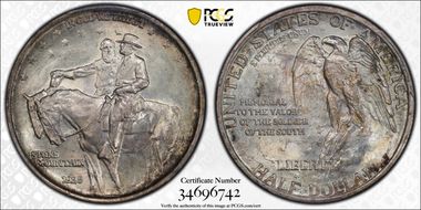1925 50C Stone Mountain MS65