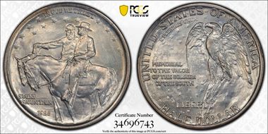1925 50C Stone Mountain MS65