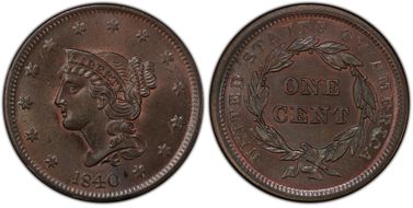 1840 1C N-9 MS65+ BN
