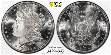 1882-S $1 MS66+