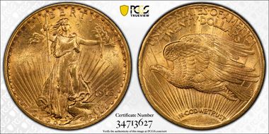 1913-S $20 MS63
