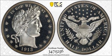 1913 50C PR67CAM