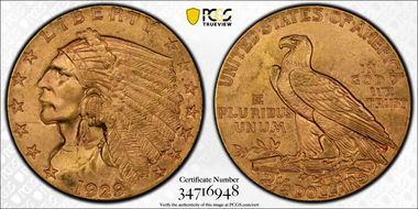 1929 $2.50 MS64+