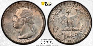 1932-D 25C MS64