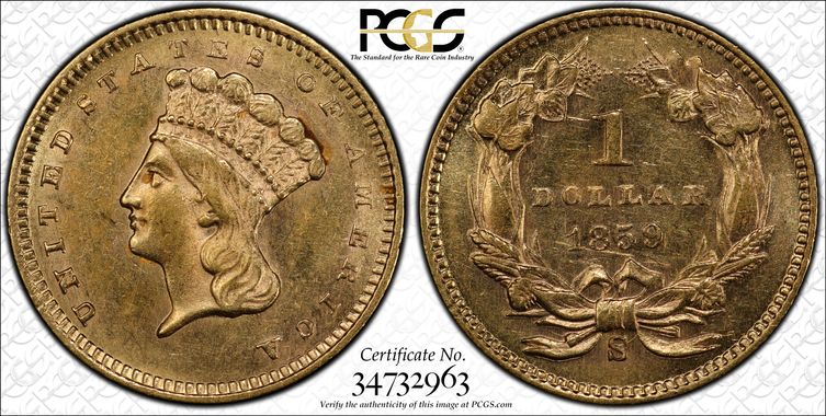 Cert 34732963 - Coin Image