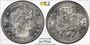 1913-D 25C MS64