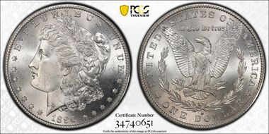 1890-S $1 MS64