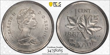 1987 1C MS65BN