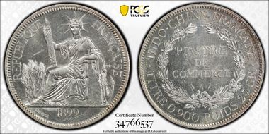 1899-A Piastre Lec-281 AU58