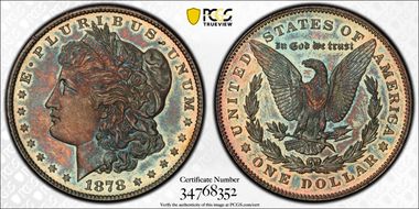 1878 7TF $1 Reverse of 1878 MS63