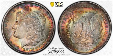 1878 7TF $1 Reverse of 1878 MS64