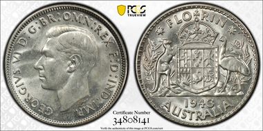 1943-S Florin KM-40  Ag MS63