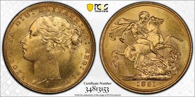 1881-M Sov St. George S-3857 MS63