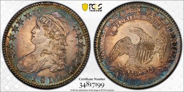 1811 50C O-105a MS65