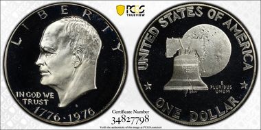 1976-S $1 Silver PR70DCAM