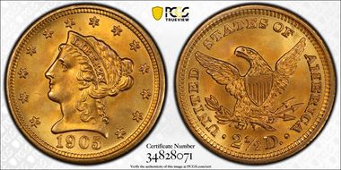 1905 $2.50 MS66