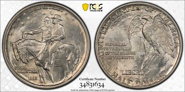 1925 50C Stone Mountain MS63