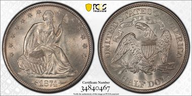 1874-S 50C MS63