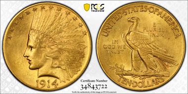 1914 $10 MS63