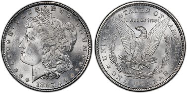 1887 $1 MS64