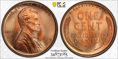 1909 VDB 1C MS66+ RD