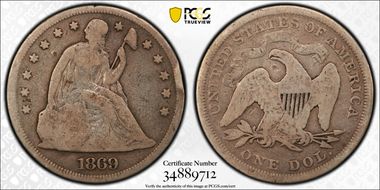 1869 $1 G6