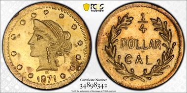 1871 G25C BG-857 MS64