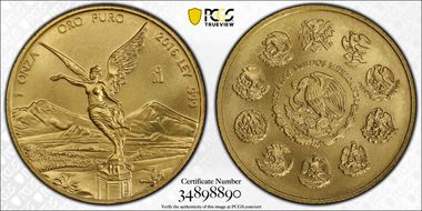 2016-Mo Onza Libertad Gold MS69