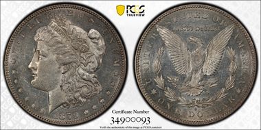 1879-S $1 VAM 56, Rev. of 1878 AU55