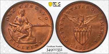 1925-M 1C MS64RB