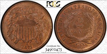 1871 2C MS64BN
