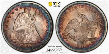 1849 $1 MS63