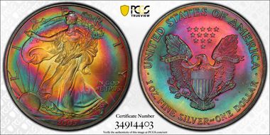 2003 $1 Silver Eagle MS67