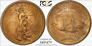 1913 $20 MS64