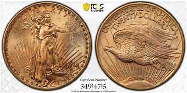 1914-D $20 MS66
