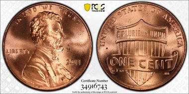 2011 1C Shield MS66RD