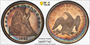 1841 $1 MS63+