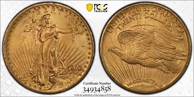 1910 $20 MS65