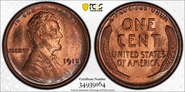 1912 1C MS65RD